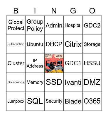 S, S & EUC Bingo Card