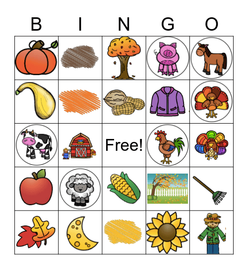 TURKEY TROUBLE/THANKSGIVING BINGO Card