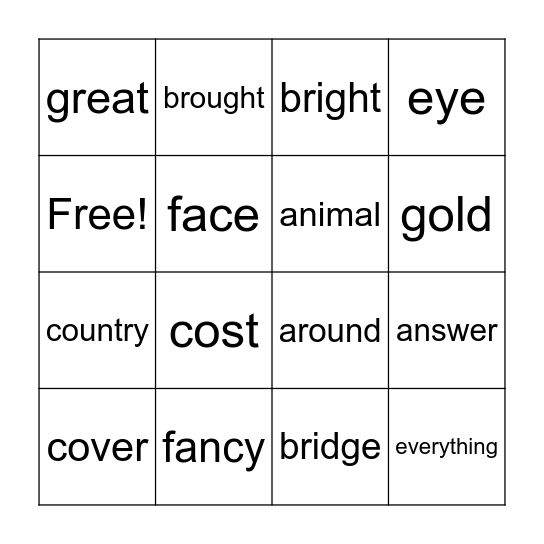 DALE 5 and 6 Bingo Card