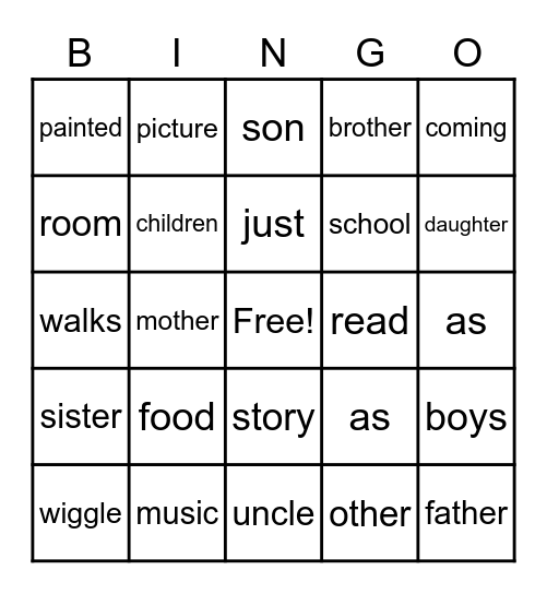Fall Fun  Bingo Card