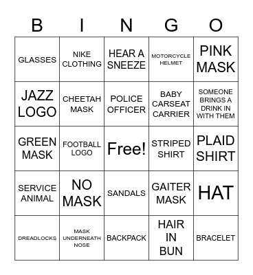 DMV BINGO COVID-19 EDITION Bingo Card