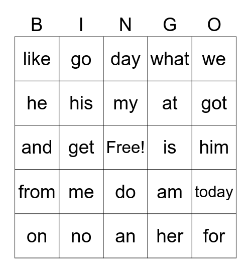 Plesko's BINGO Card