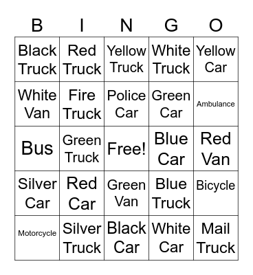 Porch Bingo Card