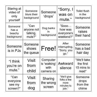 Tax Tech Chime Bingo Card