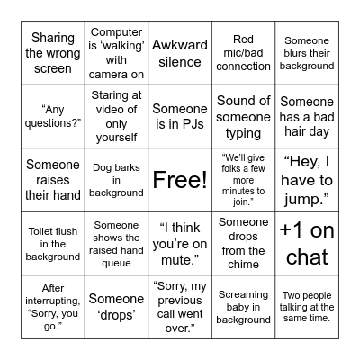 Tax Tech Chime Bingo Card