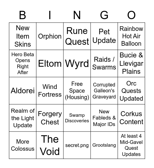 Wynn 1.20 Trailer Bingo Card