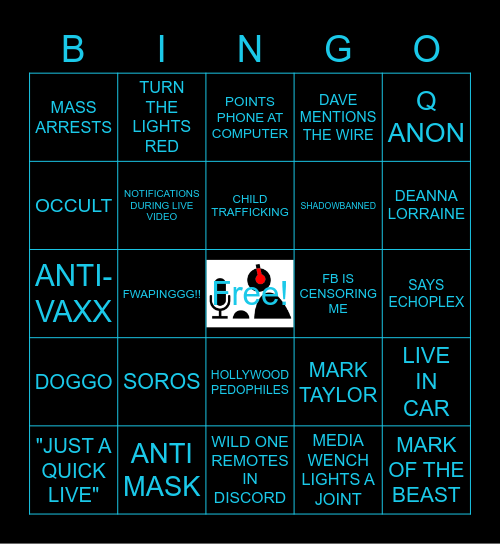 THE PLEX BINGO! Bingo Card