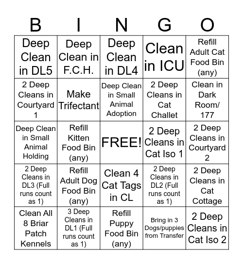 ACT Bingo Card