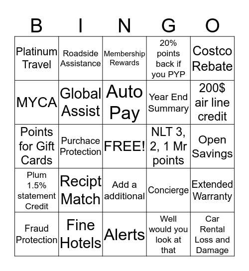 Blackout Bingo! Bingo Card