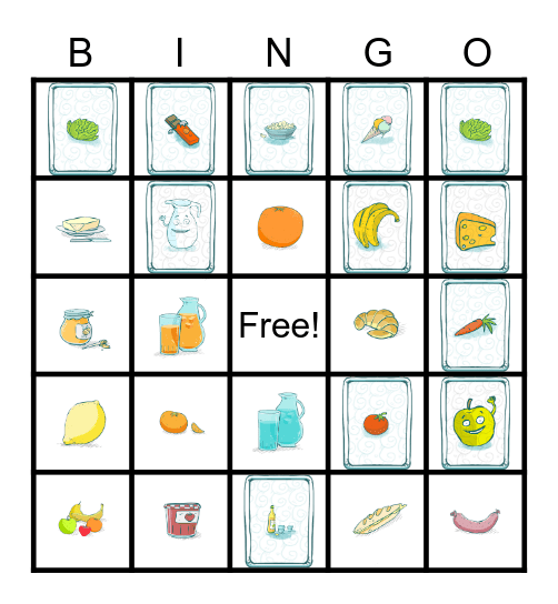 Elena: eten en drinken Bingo Card