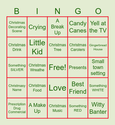 Christmas Movie Bingo #3 Bingo Card