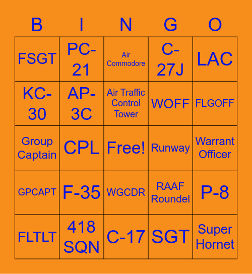 418 Test Bingo Card