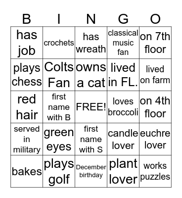 Lofts at Roberts  Bingo Card