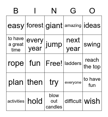Anat's diary Bingo Card