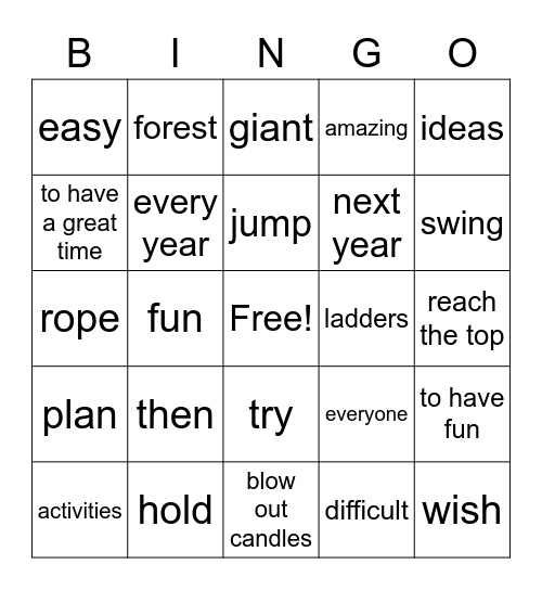 Anat's diary Bingo Card