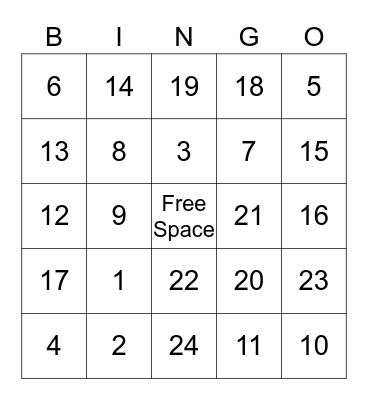 Chapter 16 Social  Bingo Card