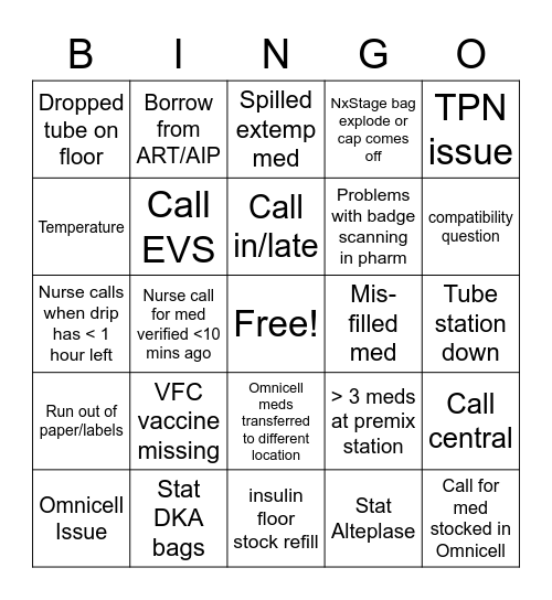 Bingo Card