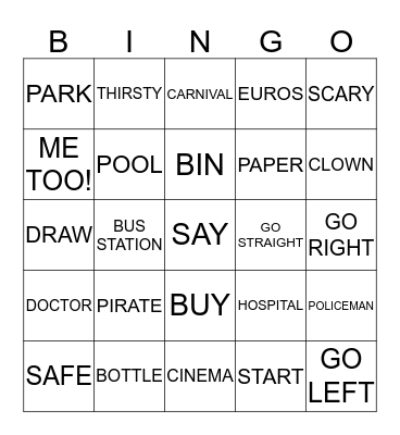 Lessons 11-15(OUR TOWN) Bingo Card