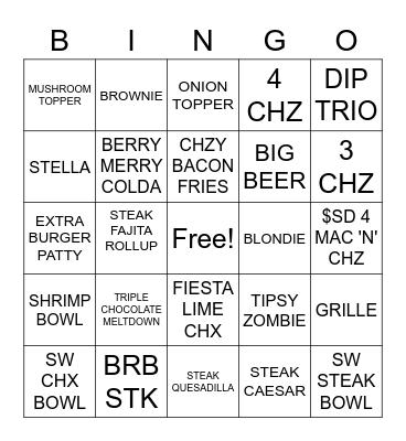 BINGO Card