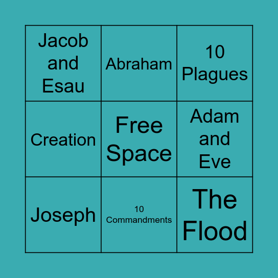 Old Testament BINGO Card