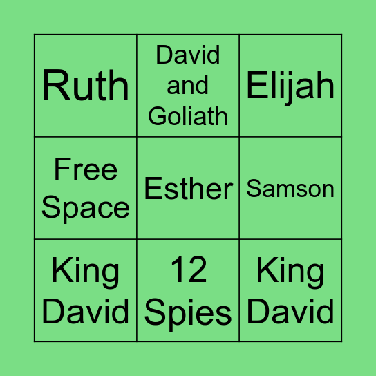 Old Testament BINGO Card