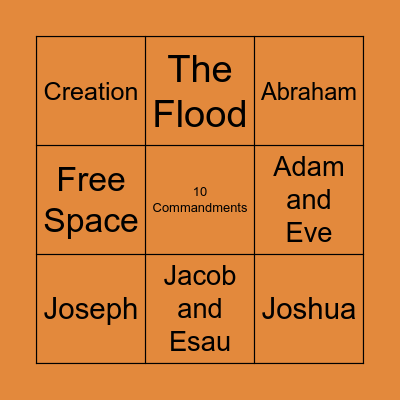 Old Testament BINGO Card