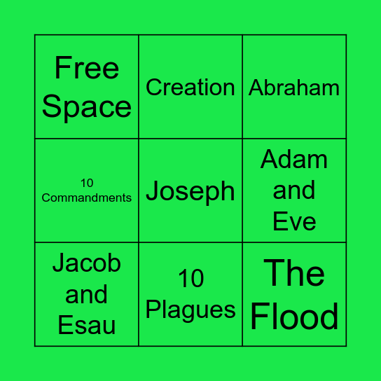 Old Testament BINGO Card