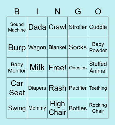 Baby BINGO Card