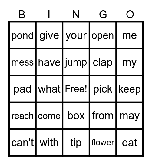 Prizes Bingo Card