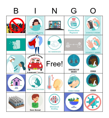 COVID Safety Bingo Card