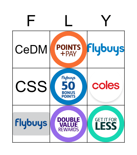 Flybuys Bingo Card