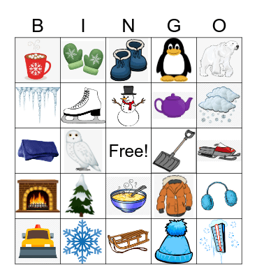 Winter Bingo Card