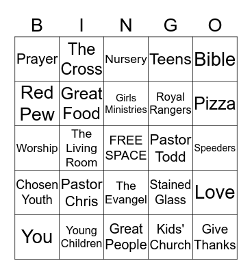 CHRISTIAN LIFE ASSEMBLY BINGO Card