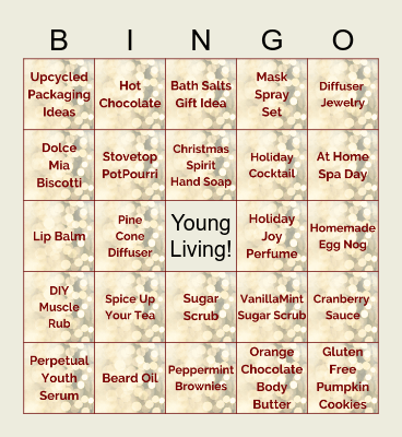 Holiday Bingo Card