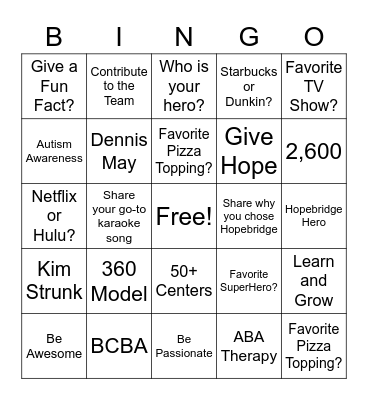 Bingo Card