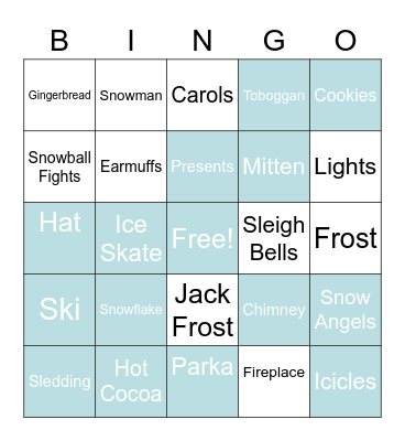 Winter Gathering Bingo Card