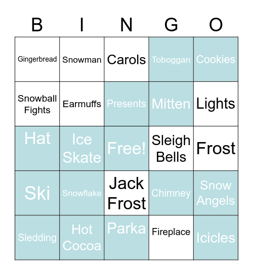 Winter Gathering Bingo Card