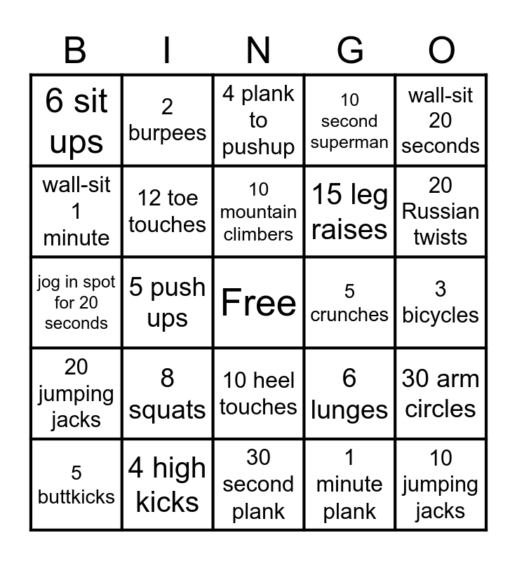 fitness-bingo-card