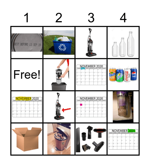 Home Living Bingo Card