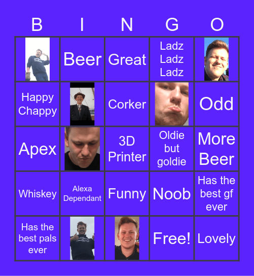 Callum's Birthday Bingo Card