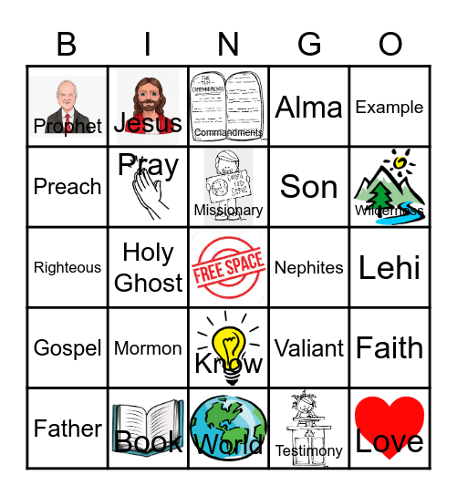 Primary Program Bingo! Bingo Card