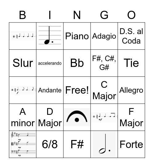 End of Quarter Bingo Card