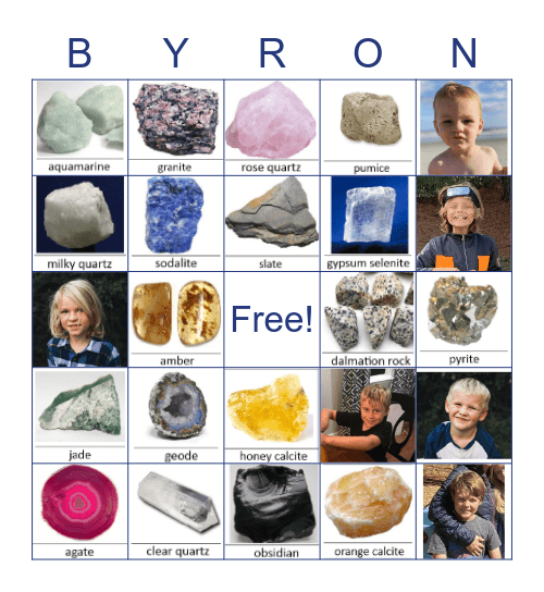 Byron's 7th Birthday! Bingo Card