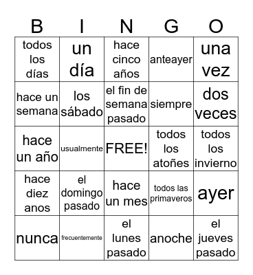 Schmoney Bingo Card
