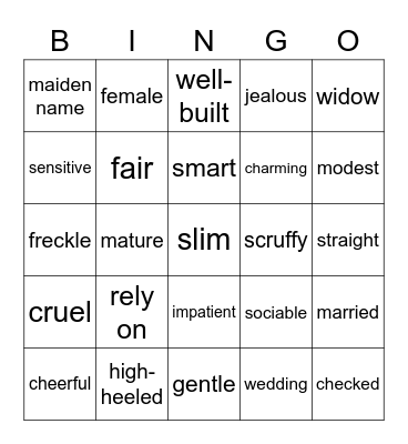 1. Człowiek Bingo Card