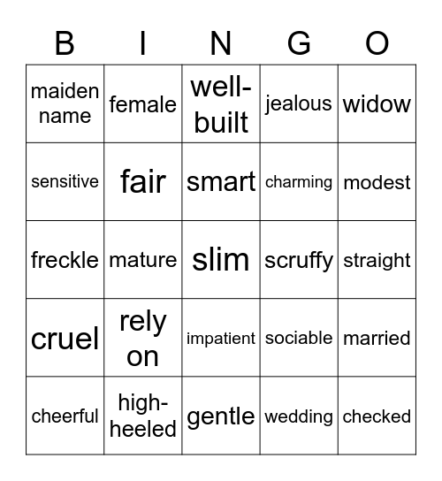1. Człowiek Bingo Card