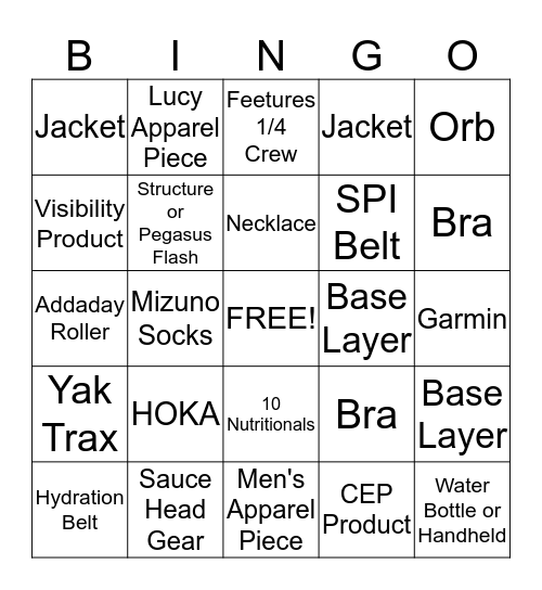 HOLIDAY BINGO! Bingo Card