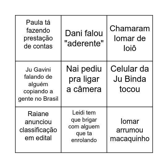 FindeslaBingo Card