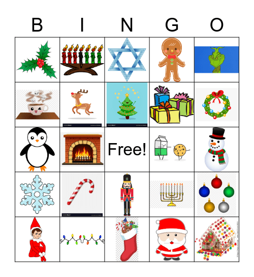 Holiday Bingo Card