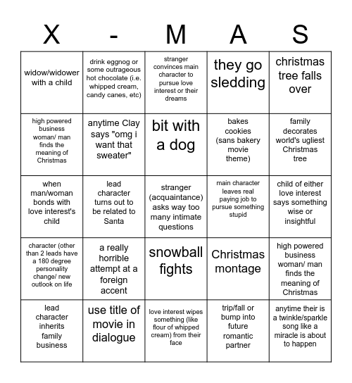 HALLMARK SHOWDOWN Bingo Card